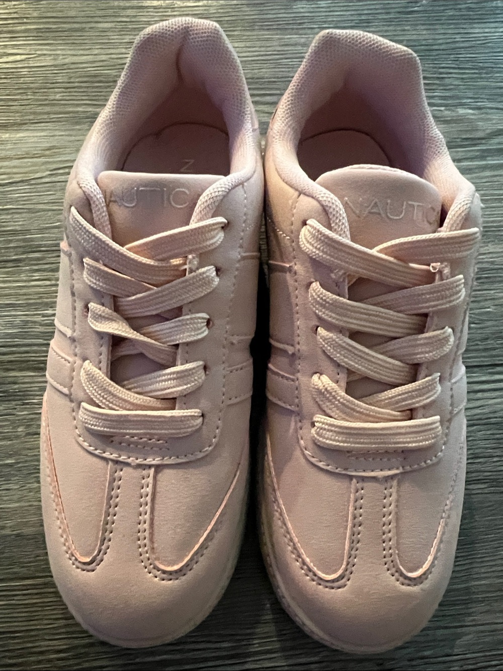 Nautica Kids Light Pink Lace-Up Sneakers